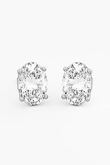 14kt Yellow Gold Finish Lab-Grown Diamond Stud Earrings