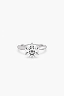 18kt White Gold Finish Pear-Cut Diamond Ring