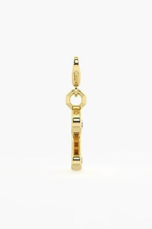 9kt Yellow Gold Finish Diamond Number 2 Charm