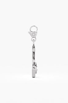9kt White Gold Finish Diamond Symbolic Charm