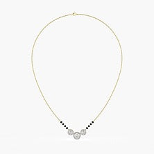 18kt Yellow Gold 1.80ctw Round Cut Solitaire Lab Grown Diamond Necklace