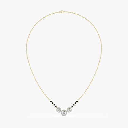 18kt Yellow Gold 1.80ctw Round Cut Solitaire Lab Grown Diamond Necklace