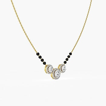 18kt Yellow Gold 1.80ctw Round Cut Solitaire Lab Grown Diamond Necklace