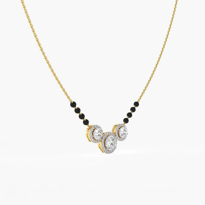 18kt Yellow Gold 1.80ctw Round Cut Solitaire Lab Grown Diamond Necklace