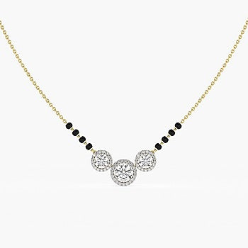 18kt Yellow Gold 1.80ctw Round Cut Solitaire Lab Grown Diamond Necklace