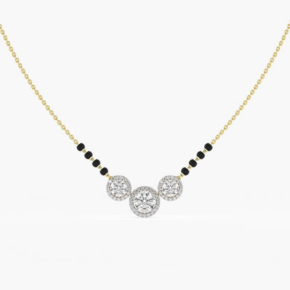 18kt Yellow Gold 1.80ctw Round Cut Solitaire Lab Grown Diamond Necklace