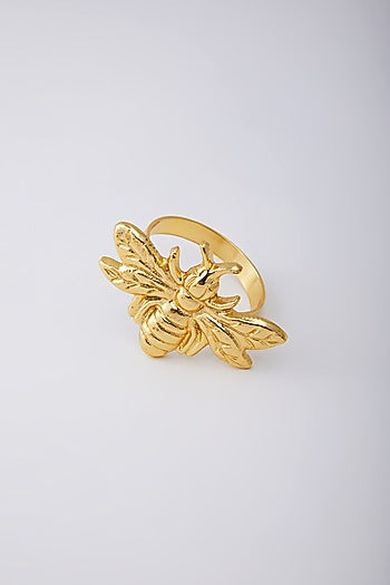 Gold Electroplated Napkin Rings (Set of 4)