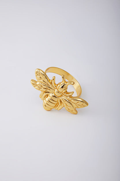 Gold Electroplated Napkin Rings (Set of 4)