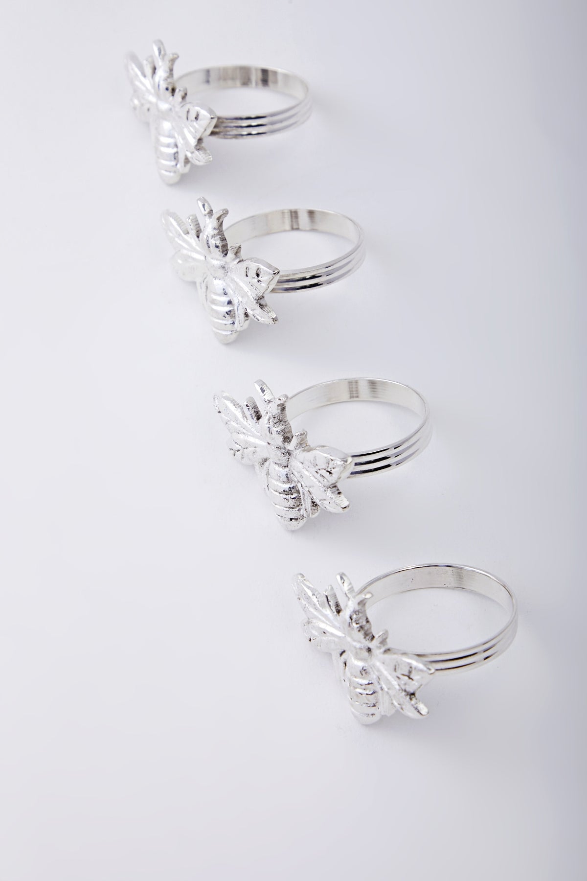 Silver Plated Napkin Rings (Set of 4)