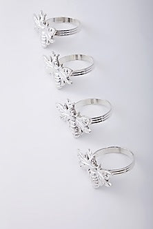 Silver Plated Napkin Rings (Set of 4)