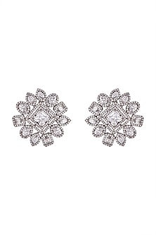 Black Rhodium Finish Diamond Earrings