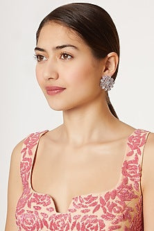 Black Rhodium Finish Diamond Earrings