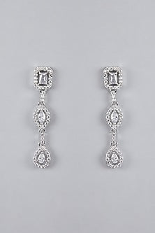 Silver Finish Zircon Necklace Set
