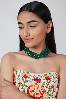 Green Beaded Necklace