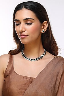White Finish Diamond Necklace