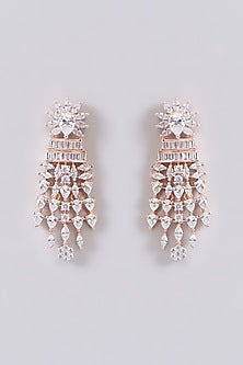White Finish Zircon Necklace Set