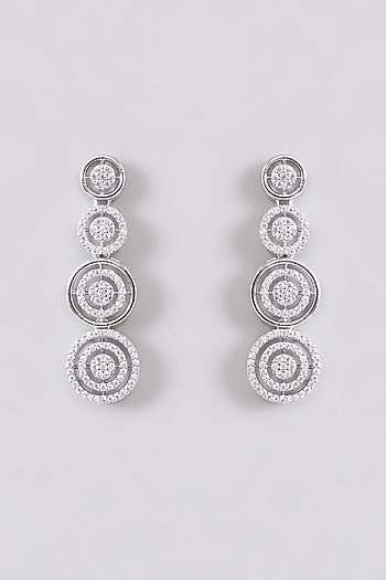 White Finish Zircon Necklace Set