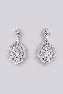 White Finish Zircon Necklace Set