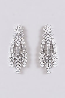 White Finish Zircon Necklace Set