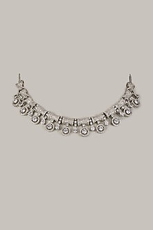 White Finish Zircon Necklace