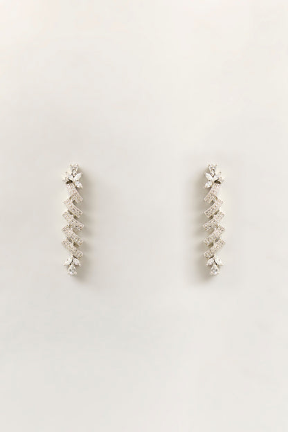 White Finish Zircon Necklace