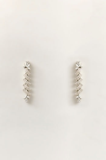 White Finish Zircon Necklace