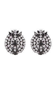Black Rhodium Finish Stud Earrings