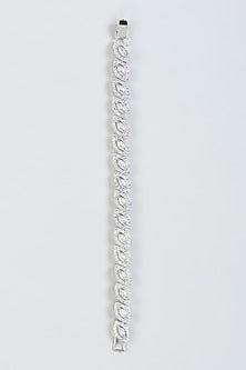White Finish Zircon Bracelet