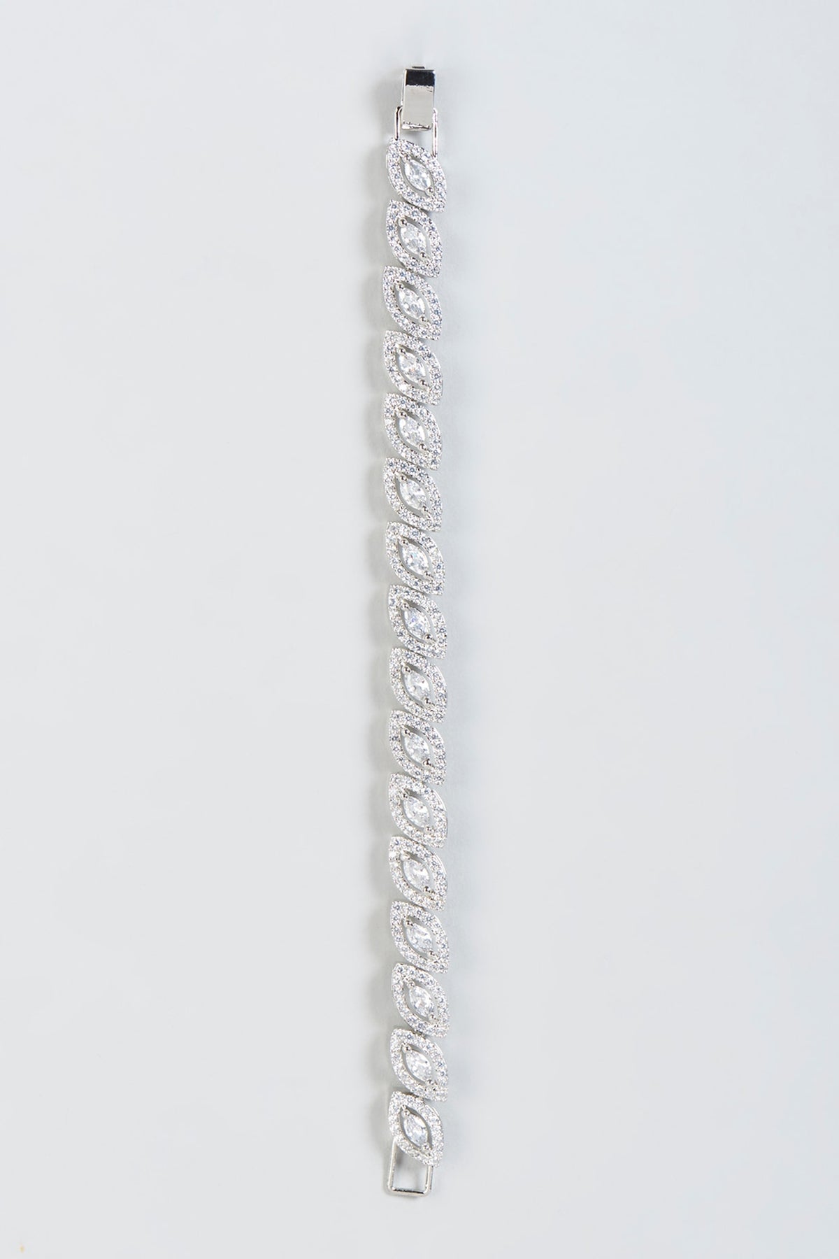 White Finish Zircon Bracelet