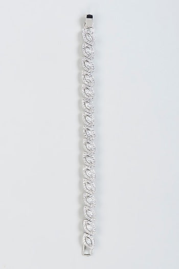 White Finish Zircon Bracelet