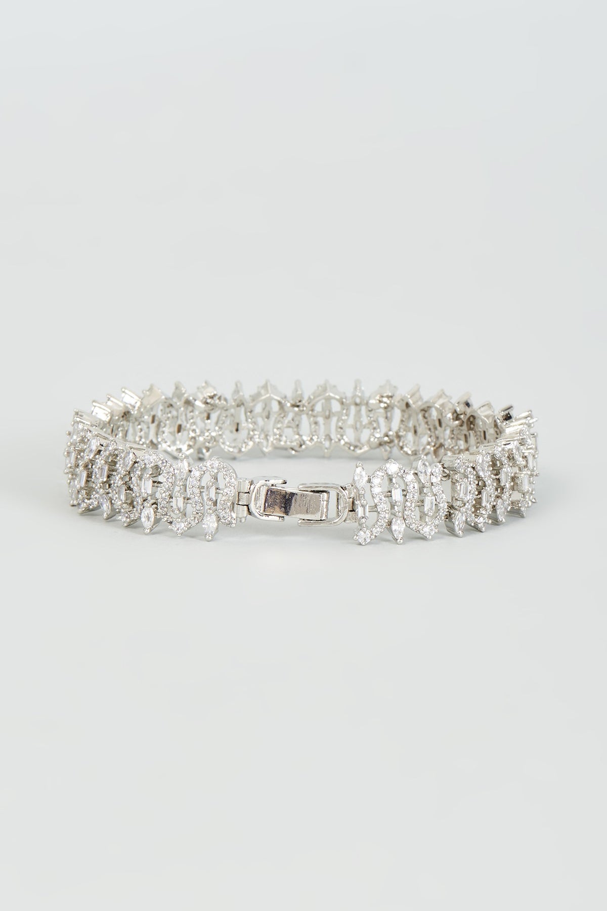 White Finish Zircon Bracelet