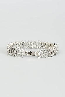White Finish Zircon Bracelet