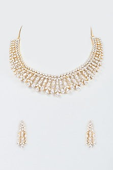 Gold Finish Zircon Necklace Set