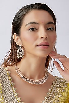 Gold Finish Zircon Necklace Set