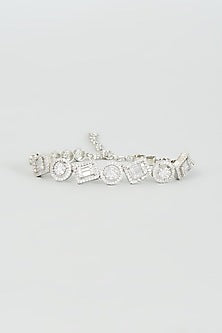White Finish Zircon Bracelet