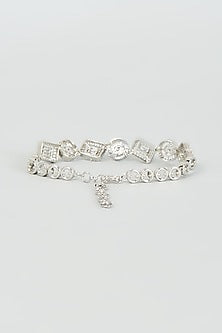 White Finish Zircon Bracelet