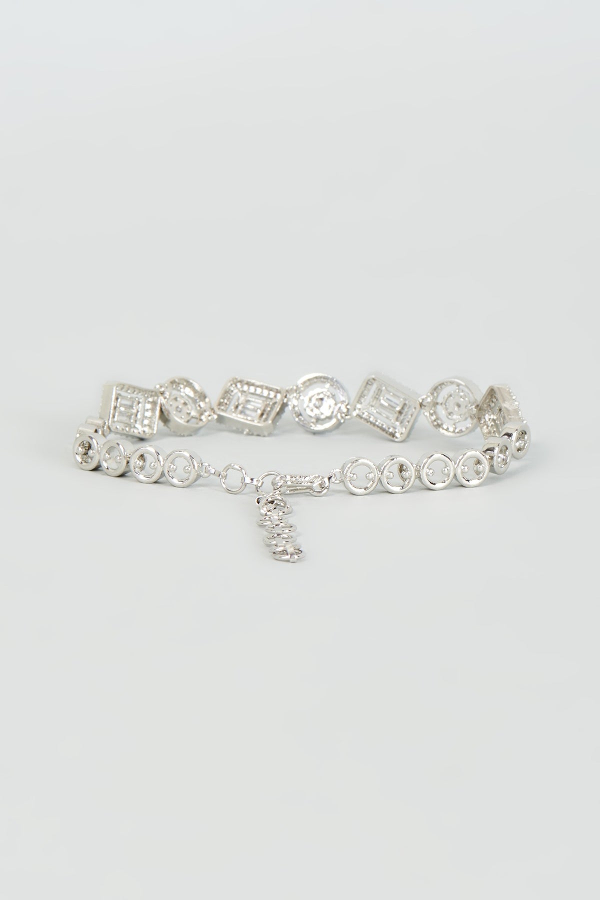 White Finish Zircon Bracelet