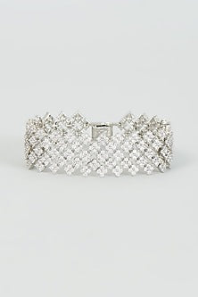 White Finish Zircon Bracelet