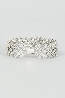 White Finish Zircon Bracelet