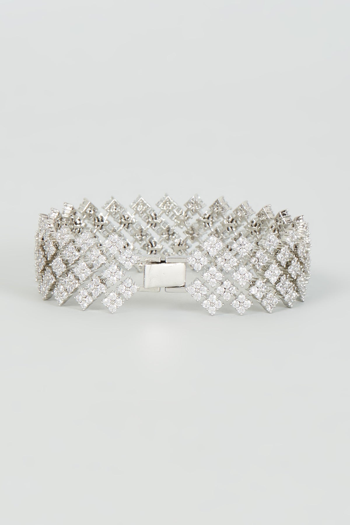White Finish Zircon Bracelet