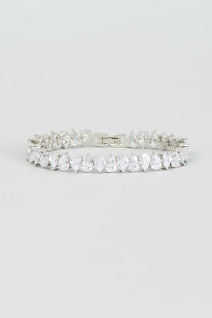 White Finish Zircon Bracelet