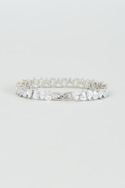 White Finish Zircon Bracelet