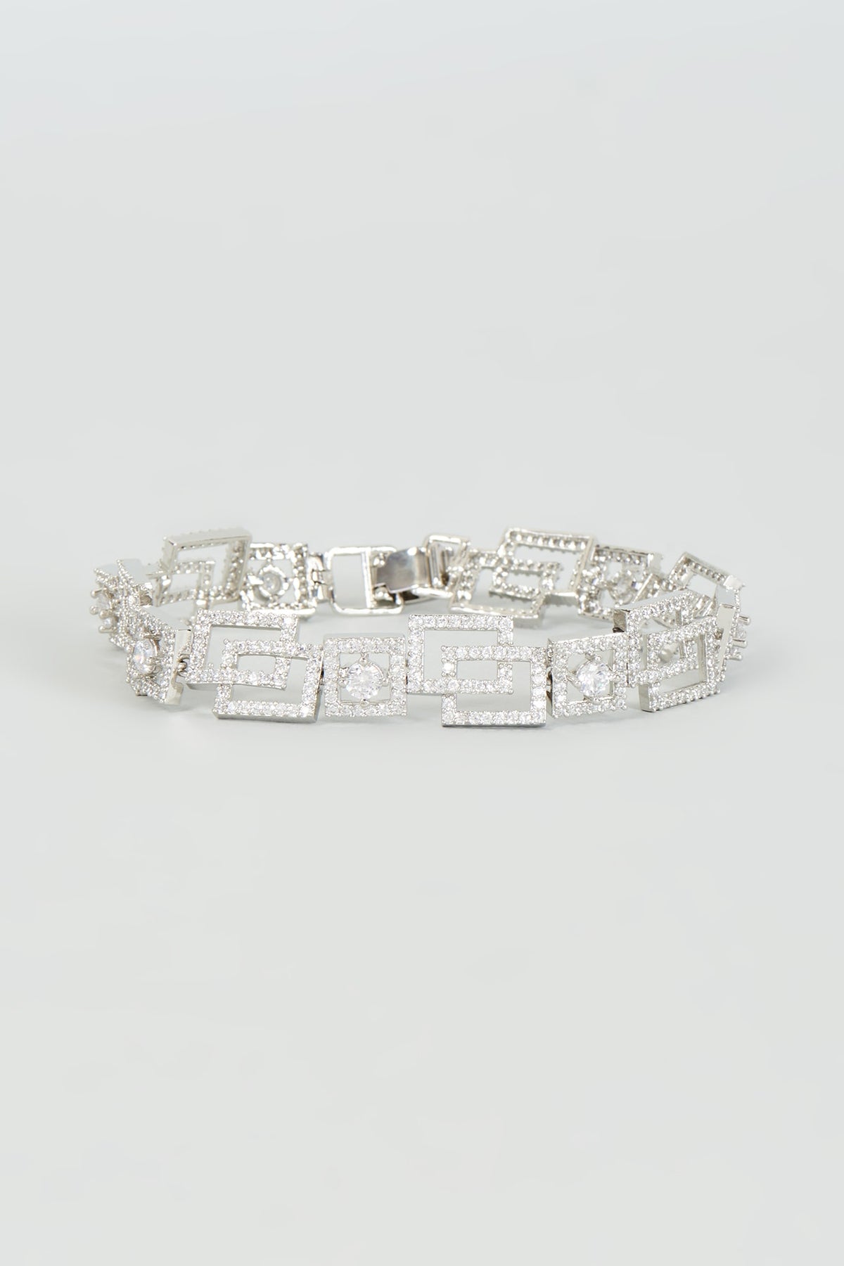 White Finish Zircon Bracelet