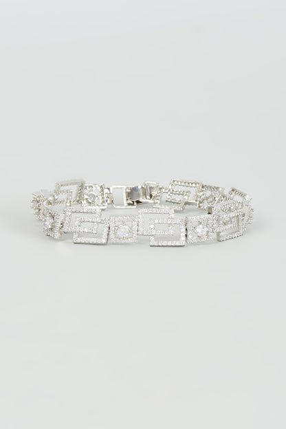 White Finish Zircon Bracelet