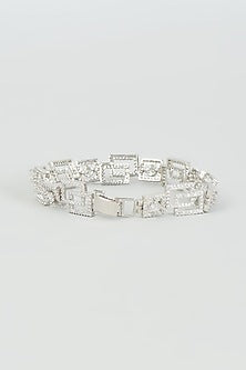 White Finish Zircon Bracelet