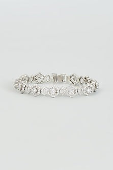 White Finish Zircon Bracelet
