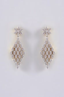 Gold Finish Faux Diamond Necklace Set