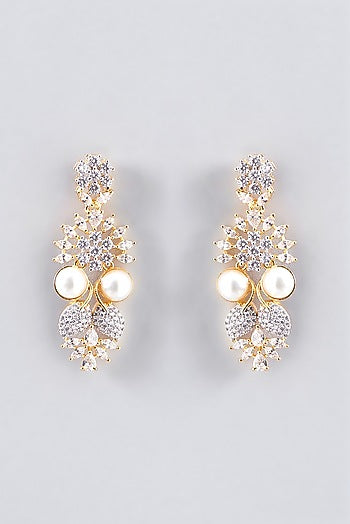 Gold Finish Faux Diamond Necklace Set