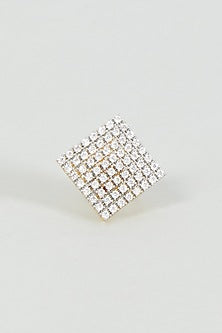 Gold Finish Zircon Ring