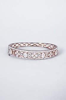 Rose Gold Finish Diamond Bracelet